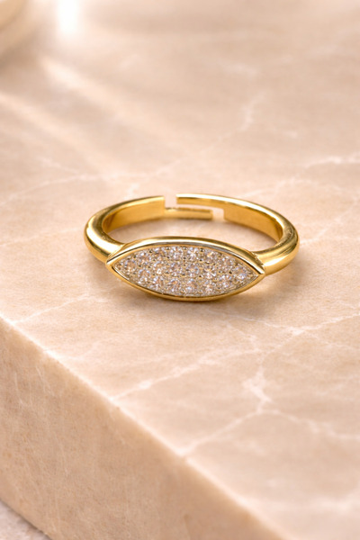 Arthesia Jewelry خاتم مينيمال مرصع بحجر الزركون - تصميم أنيق قابل للتعديل |  ...