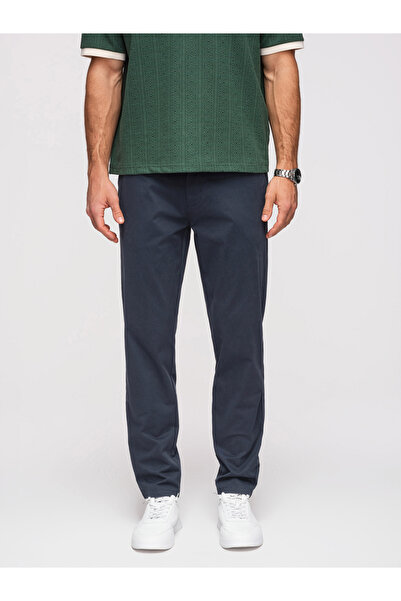 OMBRE Bărbați Pantaloni Chino Eleganți OM-PACP-0293 Bleumarin
