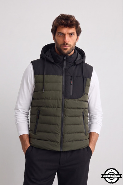 KOCCI Zra Model New Season Detachable Hooded Stand Collar Water and Cold Resi...