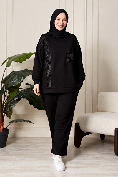 Ferace Γυναικείο Σετ Τεσεττούρ με Πέτρες, Μεγάλο Μέγεθος