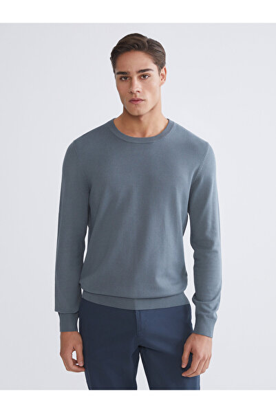 LC Waikiki Crew Neck Long Sleeve Men's Tricot Sweater