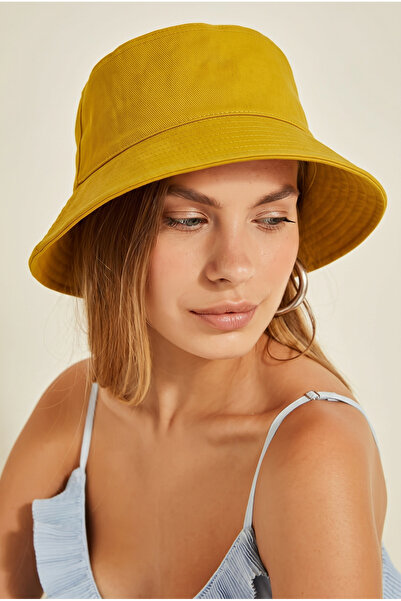 Katia&Bony Γυναικείο Βασικό Καπέλο Μουστάρδας