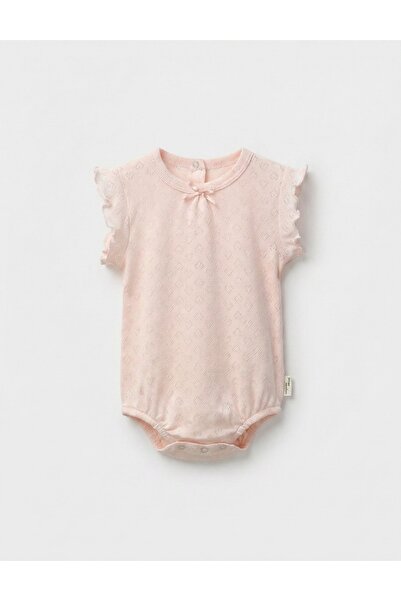 MiniKids Κορμάκι, με καρδιές, κοραλί