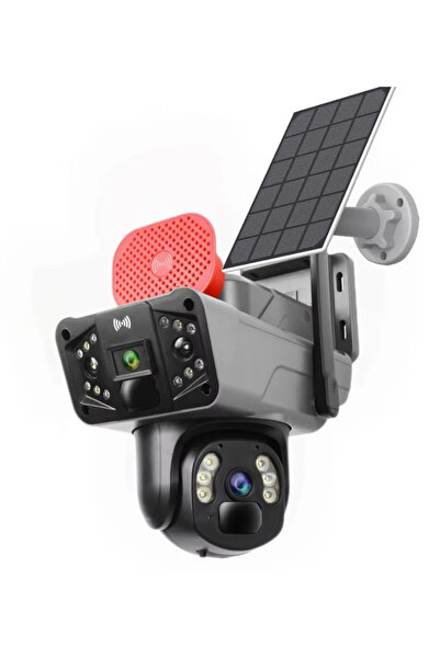 OEM 4G 8MP Dual Lens Surveillance Camera with Clear Monitoring, Night Vision,...