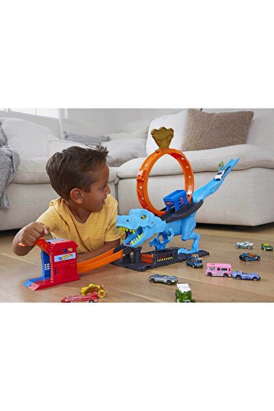 Ncbatölye City T-Rex Loop Ve Akrobasi Oyun Seti, 1 Oyuncak Arabalı Parkur Set...
