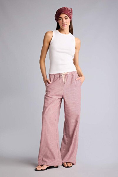 DeFacto Κανονική εφαρμογή, ψηλόμεσο παντελόνι Oxford με φαρδιά μπατζάκια H849...