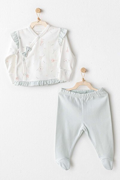 andywawa 100% Cotton 2-Piece Girls' Set Mint