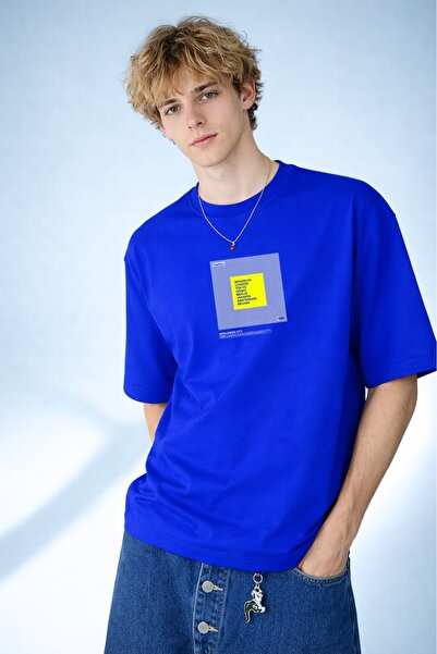 TREND EMMODA Tricou supradimensionat pentru bărbați – Design modern cu imprim...