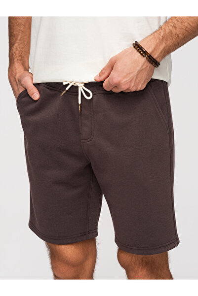 OMBRE Bărbați Pantaloni Scurți Casual OM-SRSK-0124 Maro