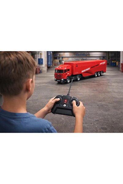 scntoys Uzaktan Kumandalı Konteyner Tır LED Işıklı Müzikli Die Cast RC Tır Uz...