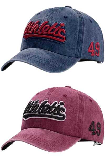 Uniquetrenders Unisex Vintage Athletic 49 Κεντημένο Ρυθμιζόμενο Καπέλο Μπέιζμ...