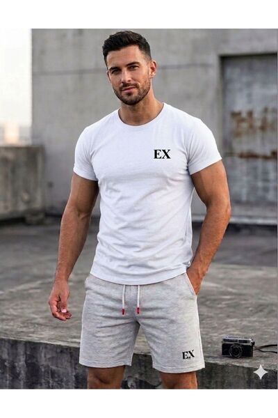 Gutsy Μπλουζάκι και σορτς με στάμπα για γυναίκες / άνδρες, unisex