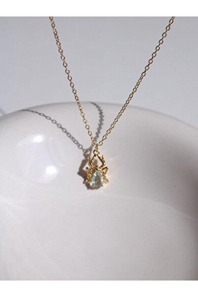 Reorah Collection Turquoise Stone Insect Necklace