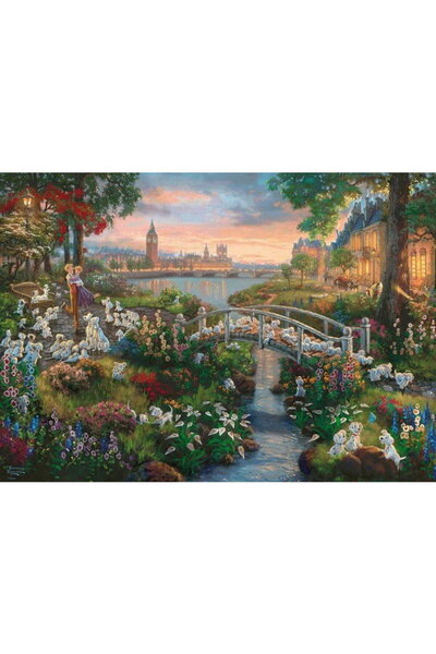 Schmidt Spiele Studiourile Thomas Kinkade: Pictorul Luminii - Disney 101 Dalm...