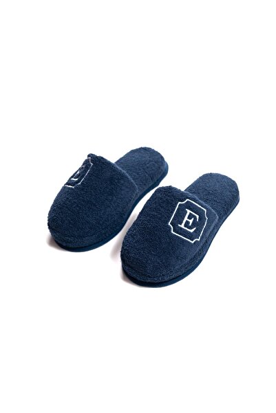 Ender Home Παντόφλες μπάνιου και σπιτιού με κεντημένο γράμμα E – 100% βαμβακε...