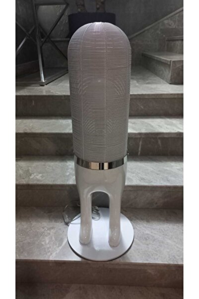 Lamba Ayaklı Beyaz Modern Porselen Çift Ayaklı Lambader 76cm