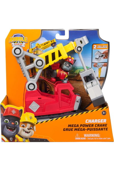 Spin Master Games Paw Patrol - Rubble și echipa, figurină Charger și Mega Pow...