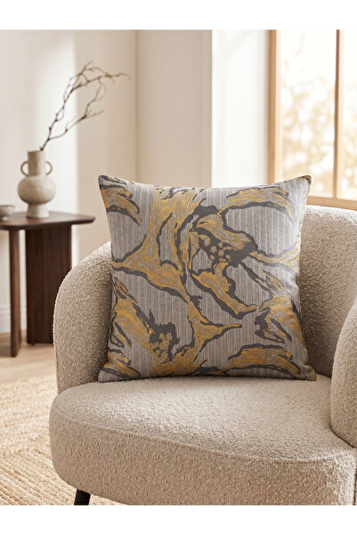nissahome Premium Series Abstract Patterned Woven Fabric Cushion Cover