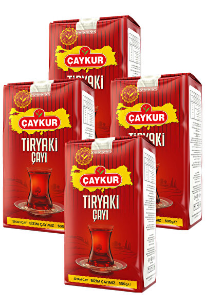 Çaykur شاي تيرياكي سائل 500 جرام. عبوة من أربعة قطع