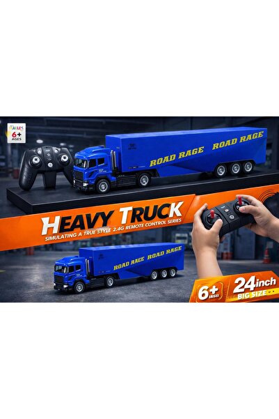 scntoys Uzaktan Kumandalı Konteyner Tır LED Işıklı Müzikli Die Cast RC Tır Uz...