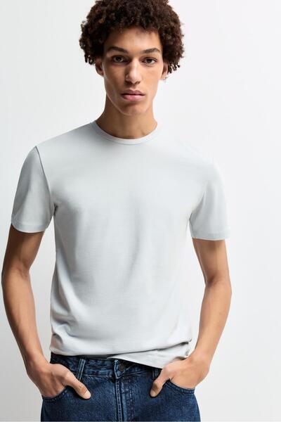 LEFTIES Yumuşak slim fit t-shirt