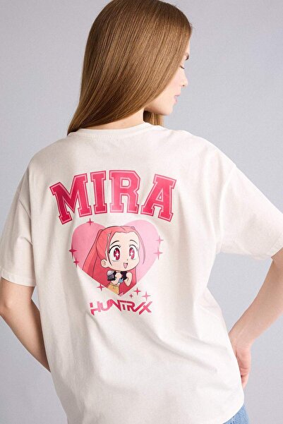 DeFacto Kpop - Demon Hunters Oversized T-shirt με στάμπα και κοντό μανίκι H71...