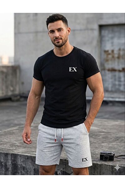 Gutsy Μπλουζάκι και σορτς με στάμπα για γυναίκες / άνδρες, unisex