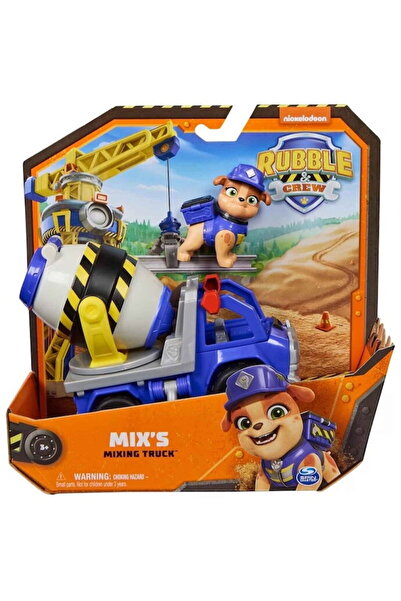 Spin Master Games Vehicul Paw Patrol Spin Master - Rubble Crew Mix's Mixing T...