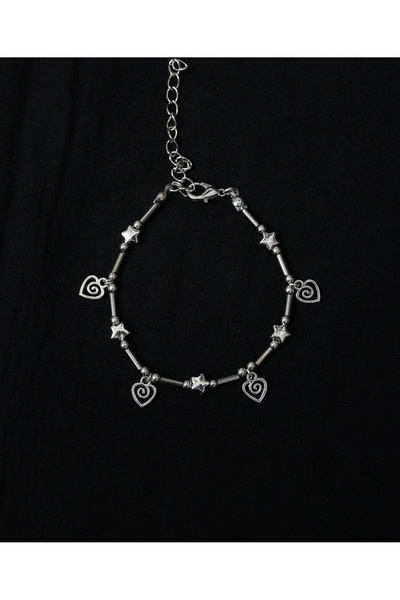 NO BRAND spiralli y2k pinterest punk gotik kalp bileklik