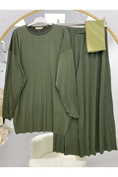 VOLT CLOTHİNG Women's Snday Fabric Double Set