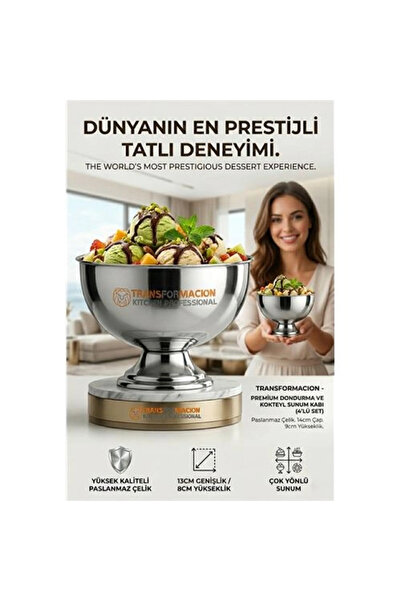 İsmiyle Al Znv Mey Import ®   4-Piece Footed Ice Cream, Dessert, Cocktail and...