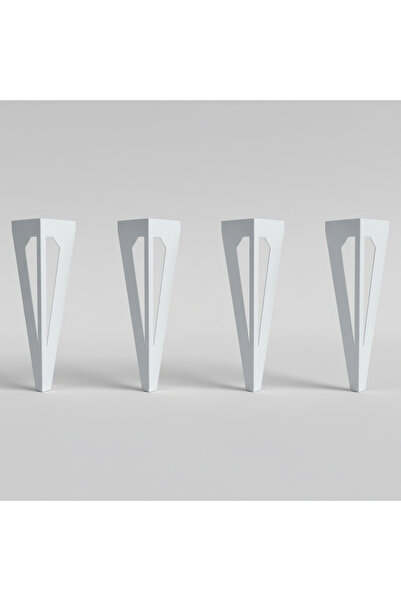 UYART HOME UYART S6 Arrow - قاعدة طاولة معدنية بيضاء - تصميم حاد وعصري - 72 سم