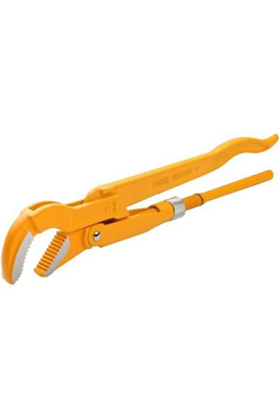 TOLSEN 45 Degree Bent Nose Pipe Wrench 2 Inch Jaw Capacity Angled Pipe Tool f...
