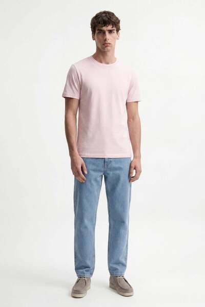 Antioch Pembe Pamuklu Erkek T-Shirt