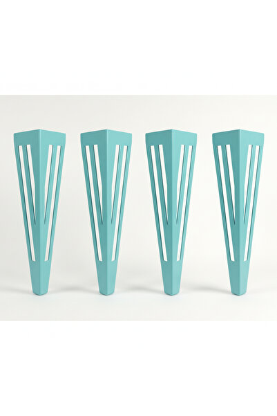 UYART HOME UYART S3 Vector Turkuaz Metal Table Leg - تصميم مخطط عصري - 72 سم