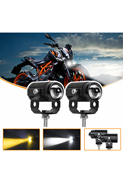 C9 Motosiklet Scooter Aotrom Shooter Sis Lambası Motosiklet Led Spot Işık Bey...