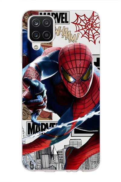 FLAMENKO Samsung Galaxy A22 / M22 / M32 Compatible Superhero Patterned Transp...