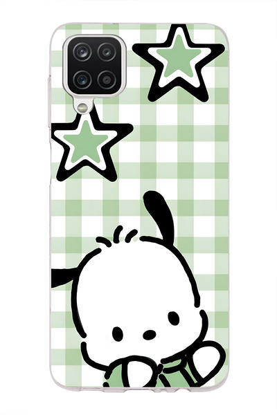 FLAMENKO Cute Dog Pattern Transparent Phone Case Compatible with Samsung Gala...