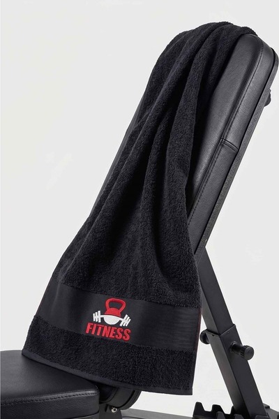 VEVİEN HOME FITNESS 50x100 εκ. 100% βαμβακερή αθλητική πετσέτα γυμναστικής, γ...