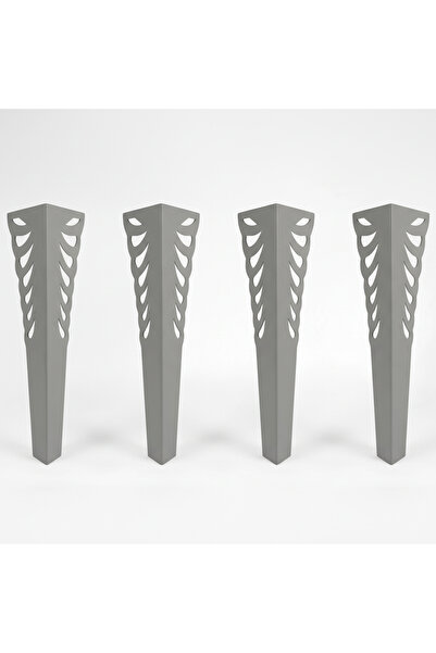 UYART HOME Uyart S7 Wing Grey Metal Table Leg – Decorative Wing Pattern Desig...