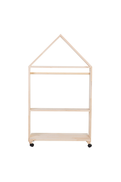 CHILDHOME Διακοσμητικό παιδικό σπιτάκι με ρόδες, 80x135 εκ., ξύλινο