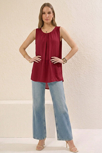 dorbe lightweight women’s pleated chiffon sleeveless layered tank top blouse