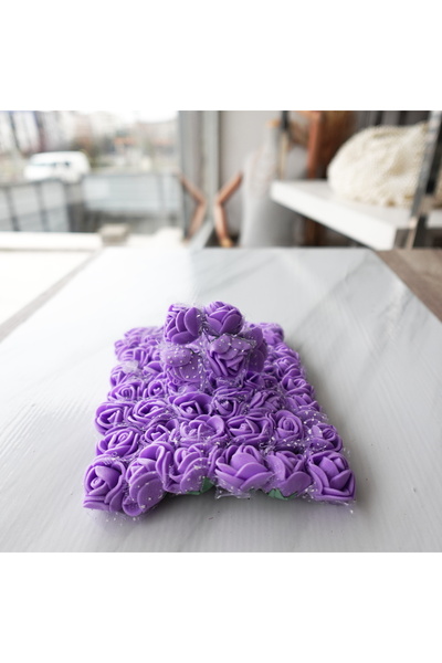 HERALDİS 12 Adet Lateks Gül Çiçek – Mini Yapay Çiçek Seti 2.5 cm Dekoratif Sü...