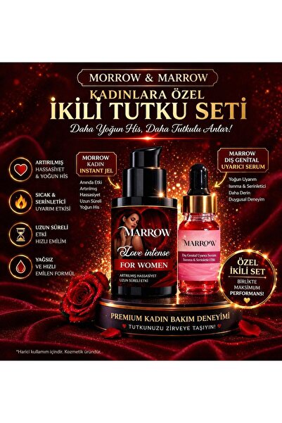 Bone Marrow 2 li set Kadın İ.stek A.rttırıcı premium jel dış genital u.yarıcı...
