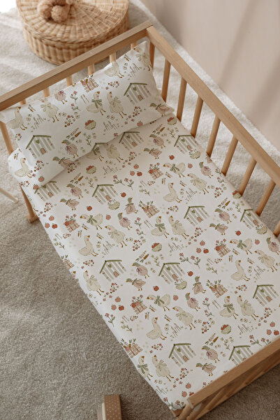 TBA COLLECTION Σετ Ελαστικά Σεντόνια για Μωρά - Cottage Goose