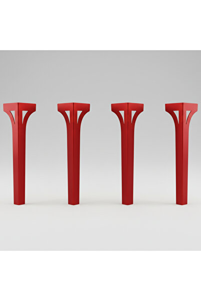 UYART HOME UYART S12 Grace Red Metal Leg - تصميم عصري أنيق - 72 سم