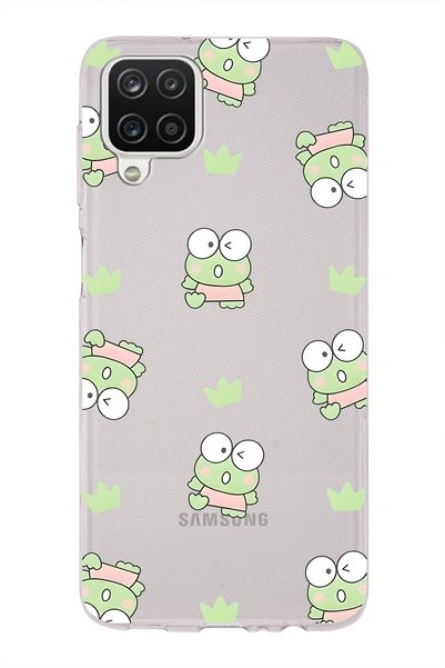 FLAMENKO Samsung Galaxy A22 / M22 / M32 Compatible Frog Pattern Transparent P...