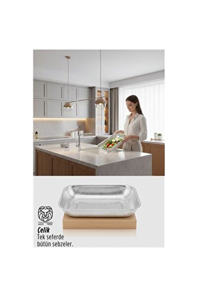 ModaCar Heidi Series Stainless Steel Rectangular Large Size Strainer Colander...