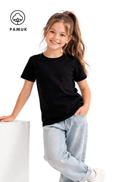 difa kids Παιδικό μαύρο καλοκαιρινό μπλουζάκι με κοντό μανίκι για αγόρια και ...