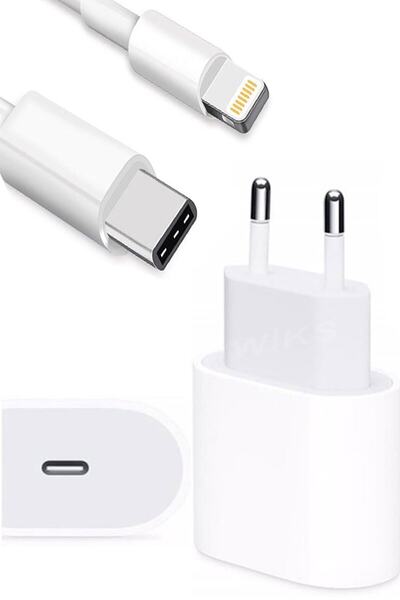 wiks Iphone Tüm Serilerle Uyumlu 20w Hızlı Şarj Aleti Adaptörü Kablo 6 7 8 X ...